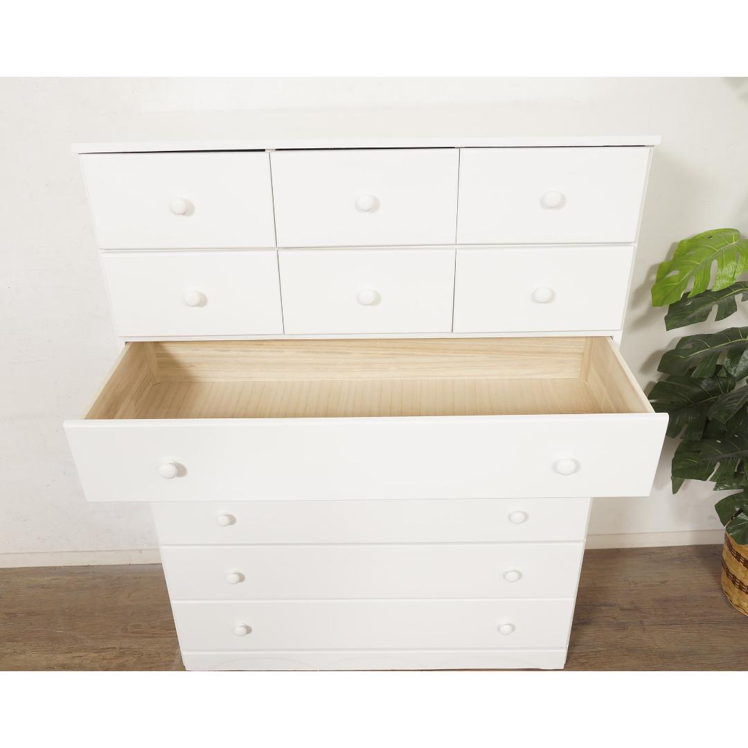 【新品】フレンチシック ワイドチェスト 収納 天然木　姫系インテリア　シャビー