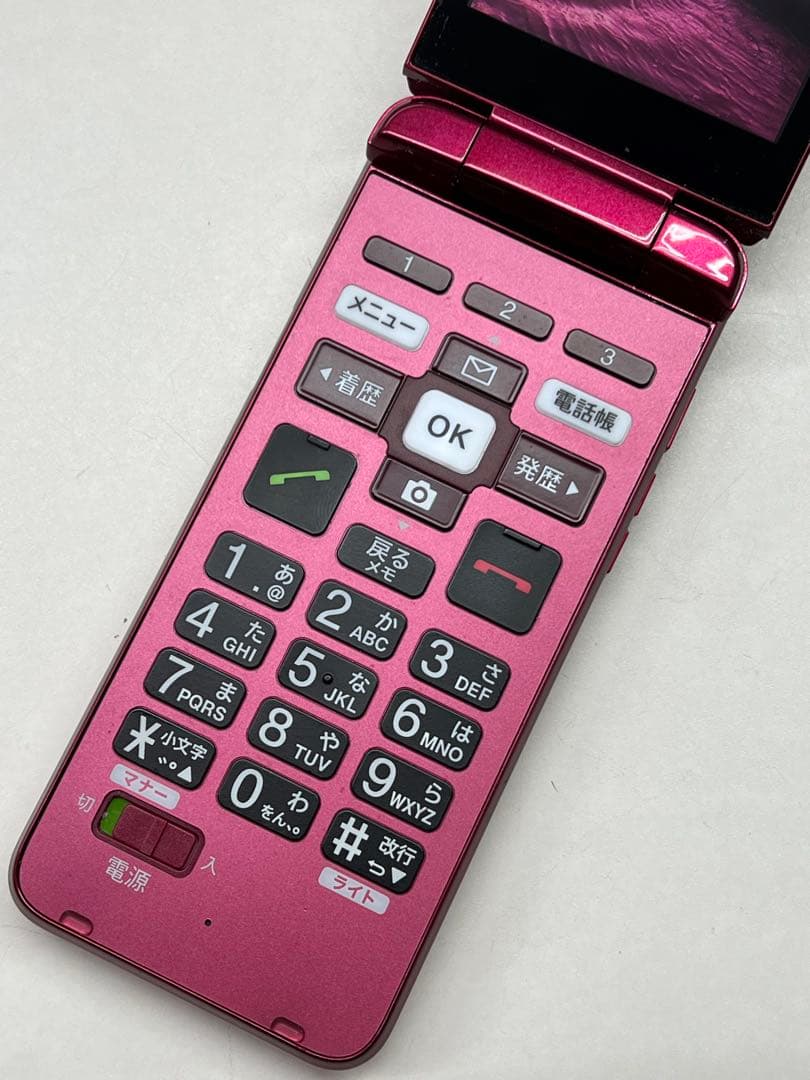 W5K609◆ かんたんケータイ ライト SIMフリー KYF43 ガラケー