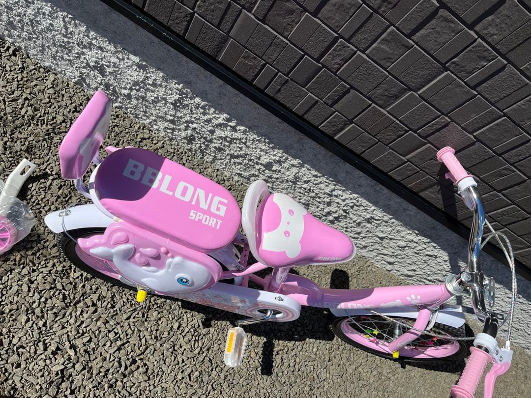 自転車　16インチ　組み立て　難あり　ピンク　札幌取引でお値引き