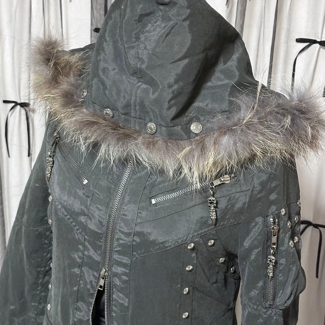 激レア【d.i.a】平成ギャルy2k　ファー付きモッズコート　グランジ　アウター