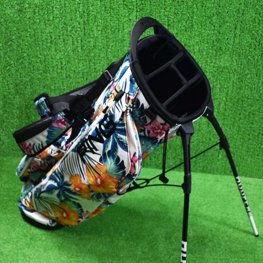 PING/ピン ゴルフ 軽量スリムキャディバッグ【ハイビスカス】美品！