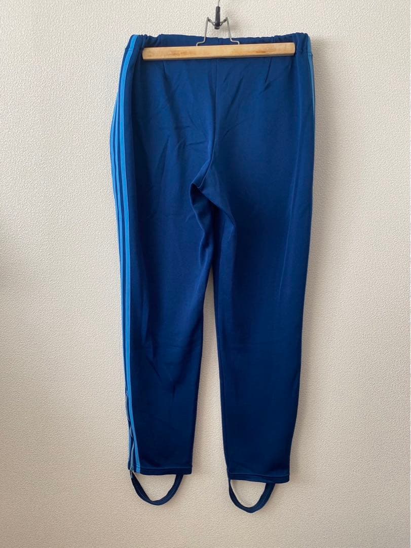 【adidas】70s 80s デサント製 紺 ネイビー セットアップ ズボン