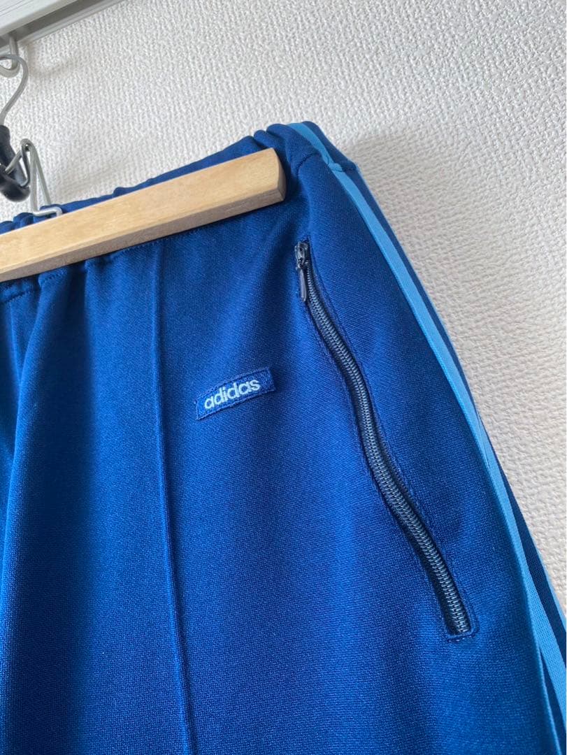 【adidas】70s 80s デサント製 紺 ネイビー セットアップ ズボン
