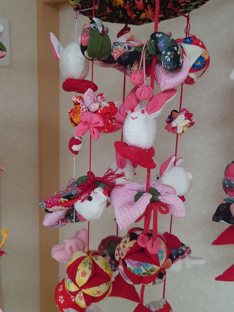 極美品　ハンドメイドひでばあちゃん作の縁起物のつるし雛　No.４