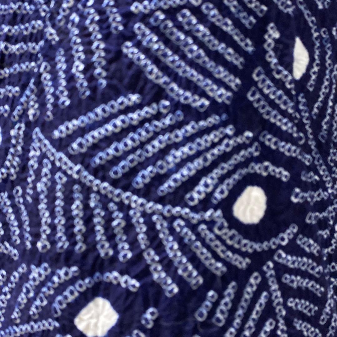 【専用です】 孔雀の羽根 絞り浴衣 有松絞り浴衣 yukata