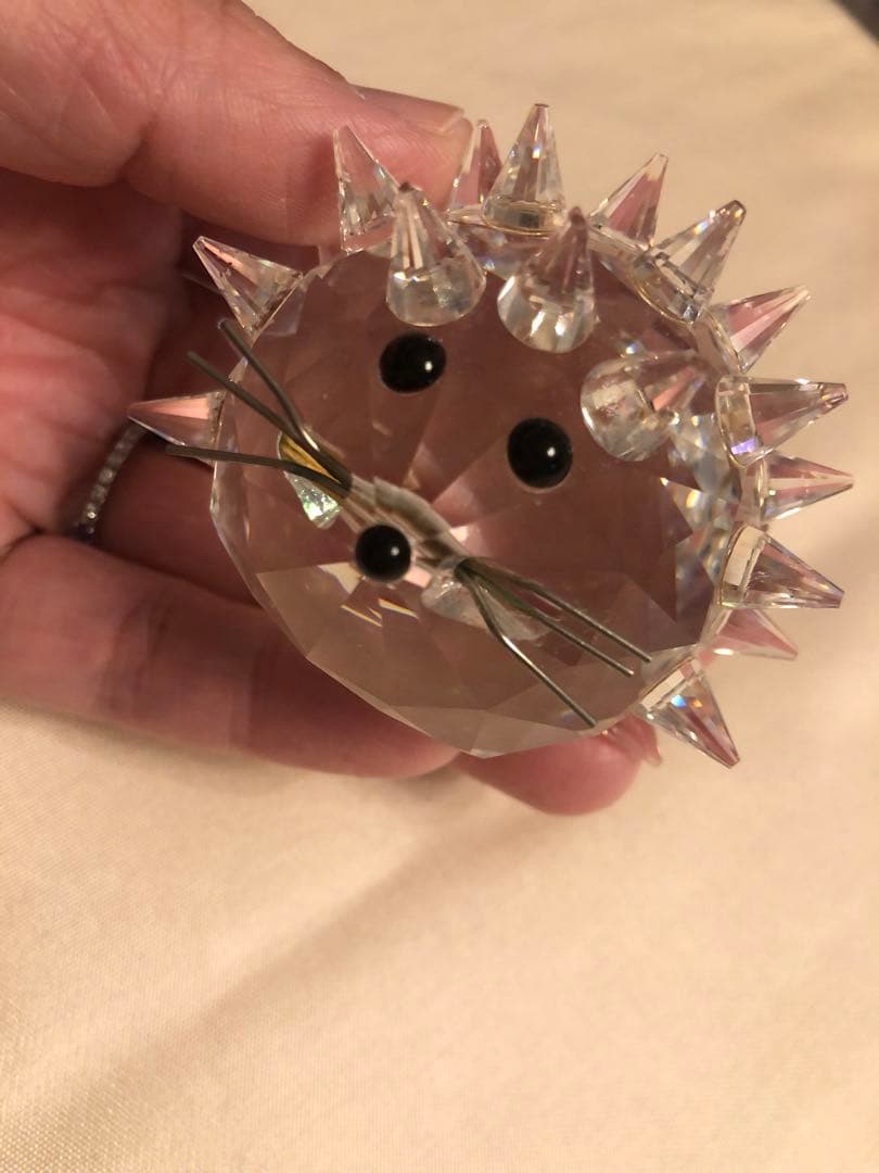 スワロフスキー　ハリネズミ置物 3点セット