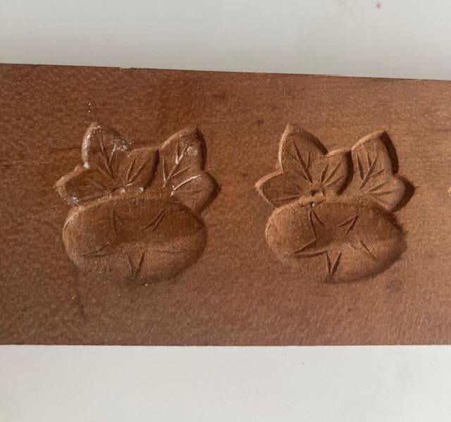 古道具　木型　干菓子　朝顔　アサガオ　花　高松いちはら