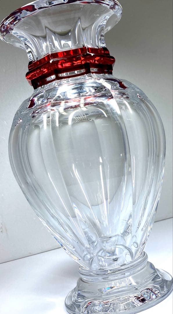 バカラ　バラスター　大花瓶　高さ約31㎝　東Y7-0227☆2Fトエコ