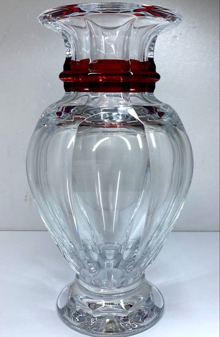 バカラ　バラスター　大花瓶　高さ約31㎝　東Y7-0227☆2Fトエコ