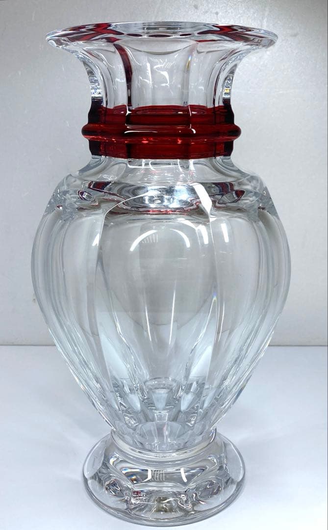 バカラ　バラスター　大花瓶　高さ約31㎝　東Y7-0227☆2Fトエコ