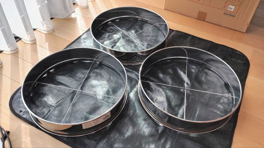 らくらく土フルイセット(マット付き)