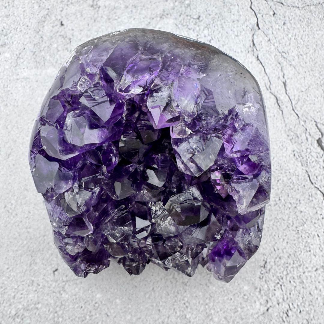 G-103アメジストクラスター ドーム 原石 天然石 パワーストーン　インテリア