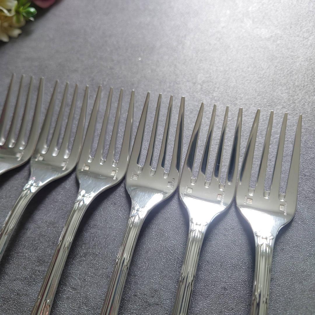 希少 美品 クリストフル リュバン サラダフォーク 6点