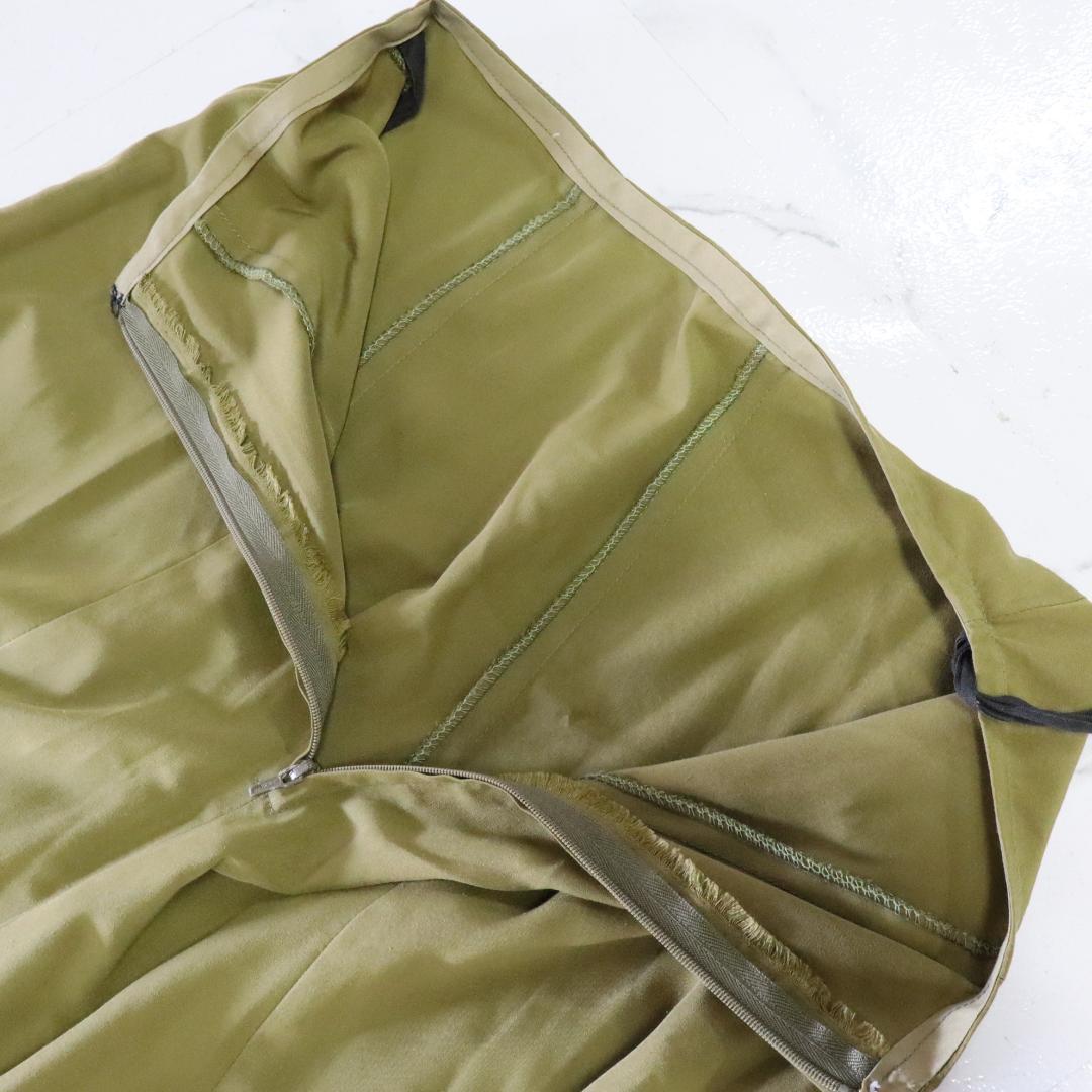 【美品フラメンコ衣装】オリーブグリーン ブラウス ファルダ ペチコート シージョ