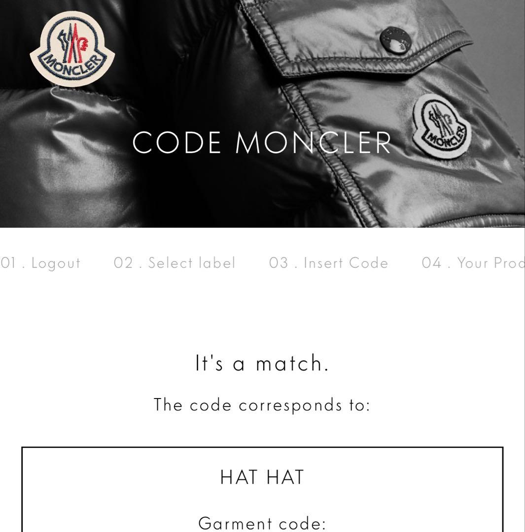 モンクレール　MONCLER バケット　ハット　白　ホワイト　M 帽子　キャップ
