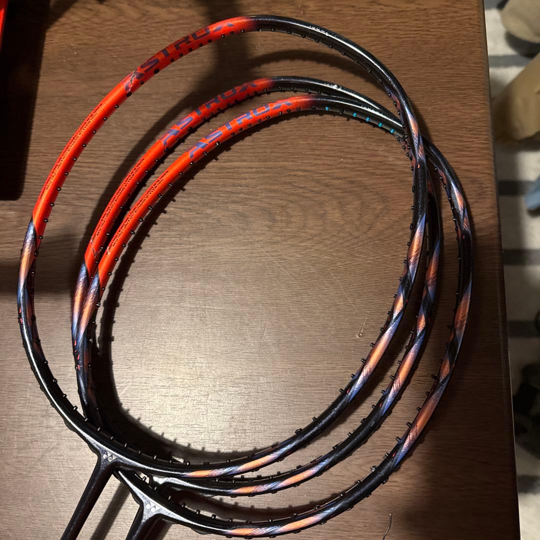 ASTROX 77 PRO バドミントンラケット 3本セット ジャンク