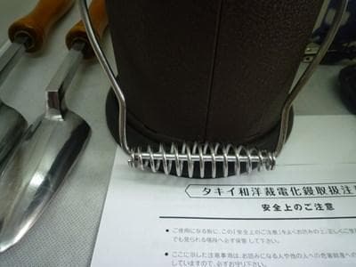 タキイ和裁電化鏝　和裁コテ　和裁こてタキイ製　鏝２本付