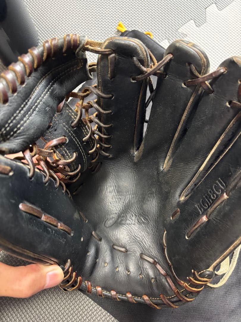 Asics 硬式野球グローブ 黒