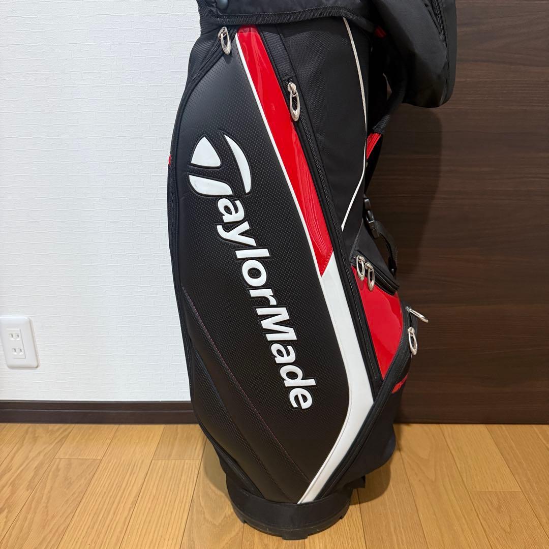 TaylorMade ゴルフバッグ キャディバッグ 黒/赤