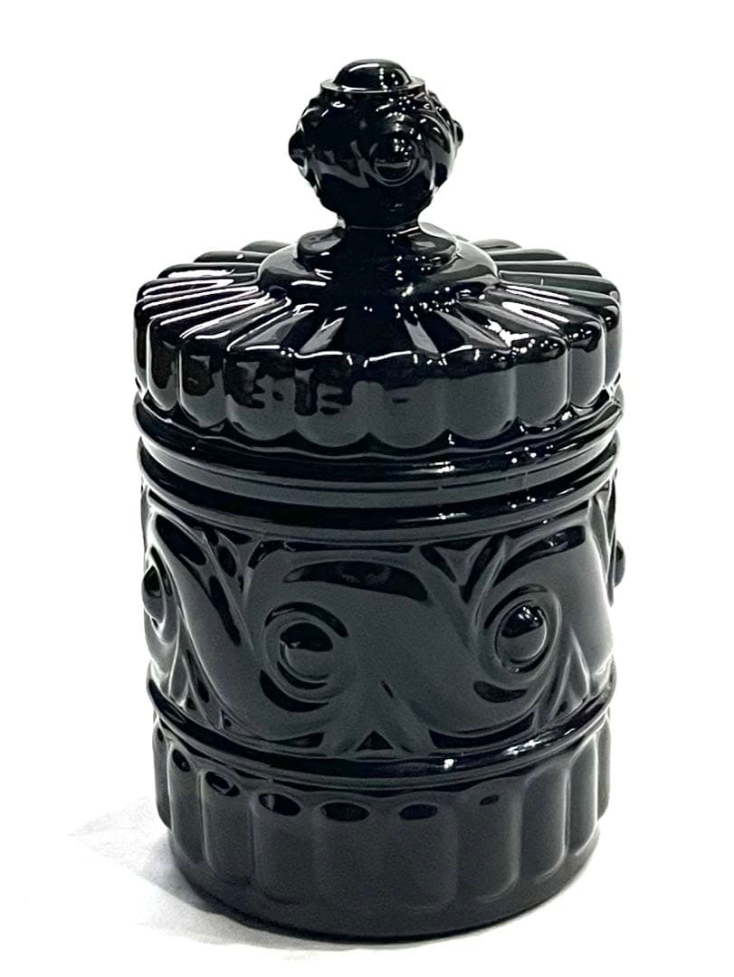 Baccarat バカラ / ※極美品 ブラッククリスタル　ルッセ 蓋物