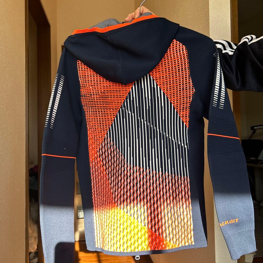 adidas 幾何学模様 フルジップサイクルジャージ