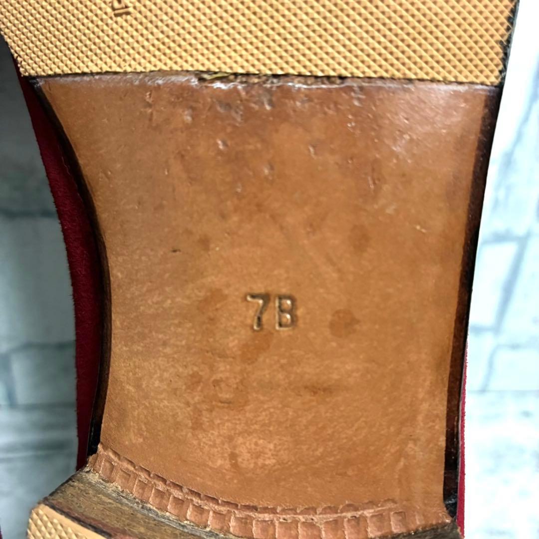 GUCCI グッチ　ホースビット　ビットローファー　スエード　赤