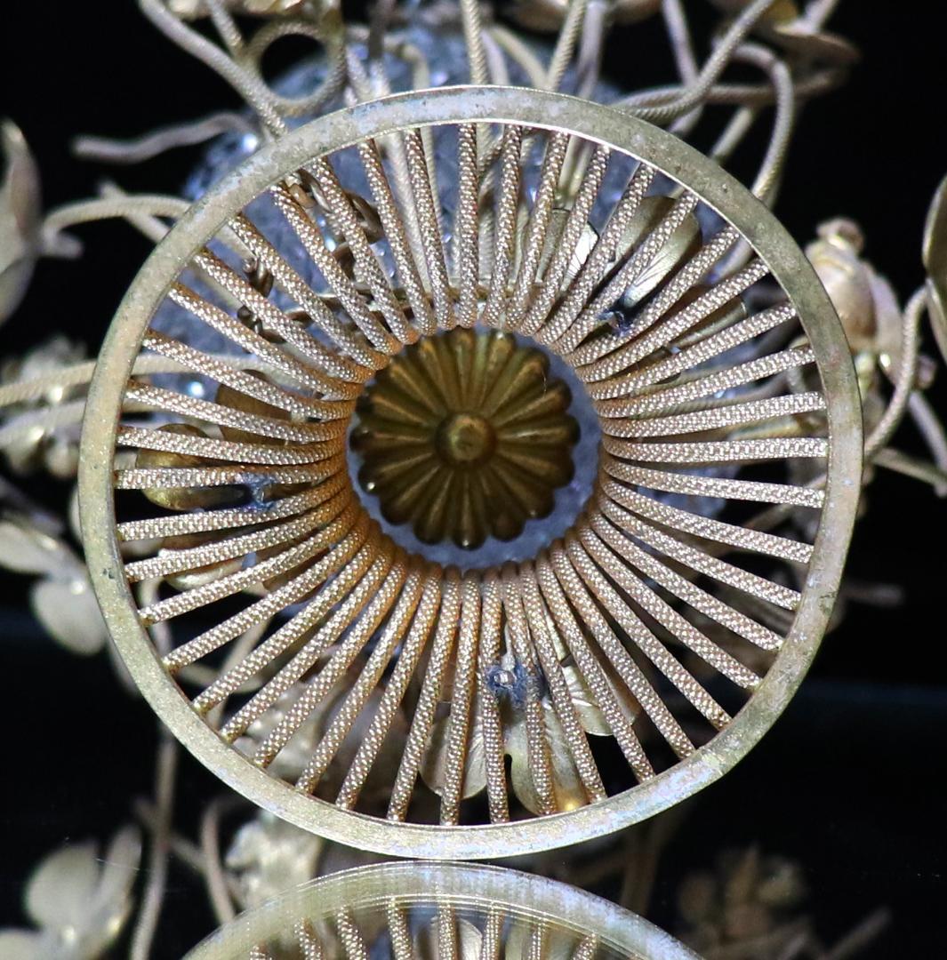 オールド・バカラ 博物館級 ブロンズ装飾 小物入れ ディアマン ビゾー 花瓶