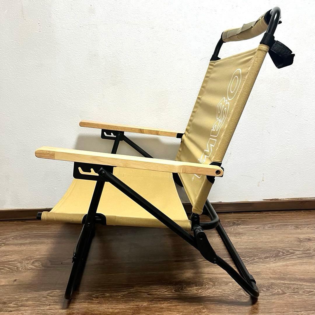 美品 ogawaアウトドアチェア リクライニング オガワ ローチェア 2脚