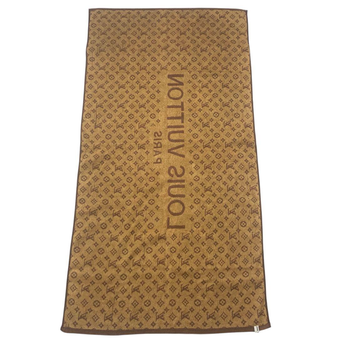 ルイヴィトン　LOUIS VUITTON ビーチタオル　モノグラム　ブラウン