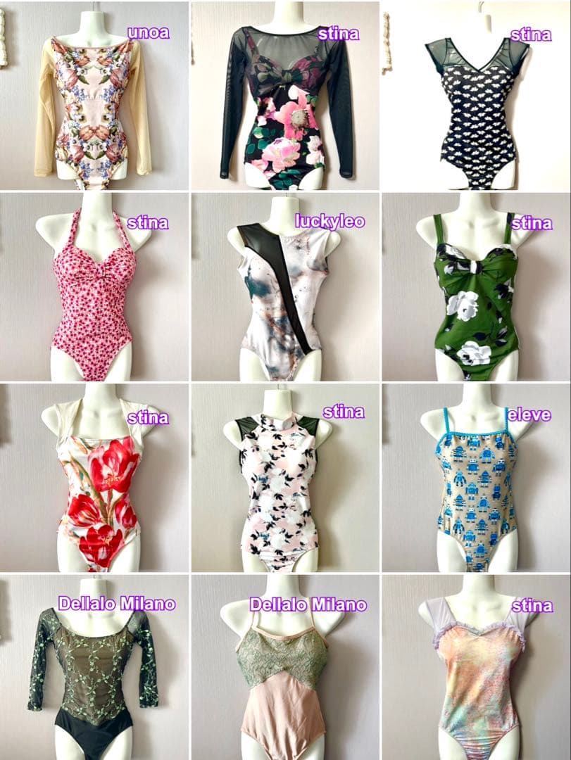 【完売品】〓バレエ〓unoa ウノア レオタード Blue ever after