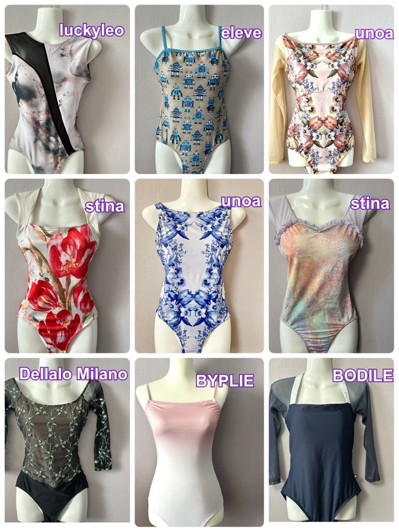 【完売品】〓バレエ〓unoa ウノア レオタード Blue ever after