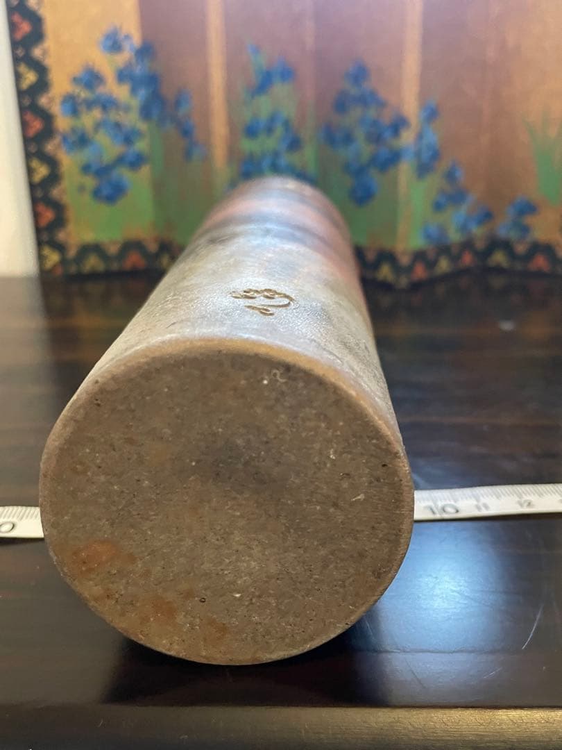 美品　作家物　備前焼　花瓶　一輪挿し　陶器製 手作り陶器　花器5点セット