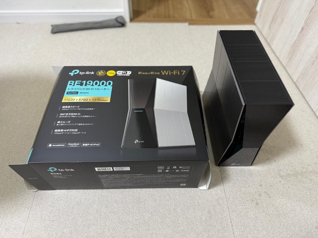 TP Link Wi-Fi7ルーター　ArcterBE805 BE19000