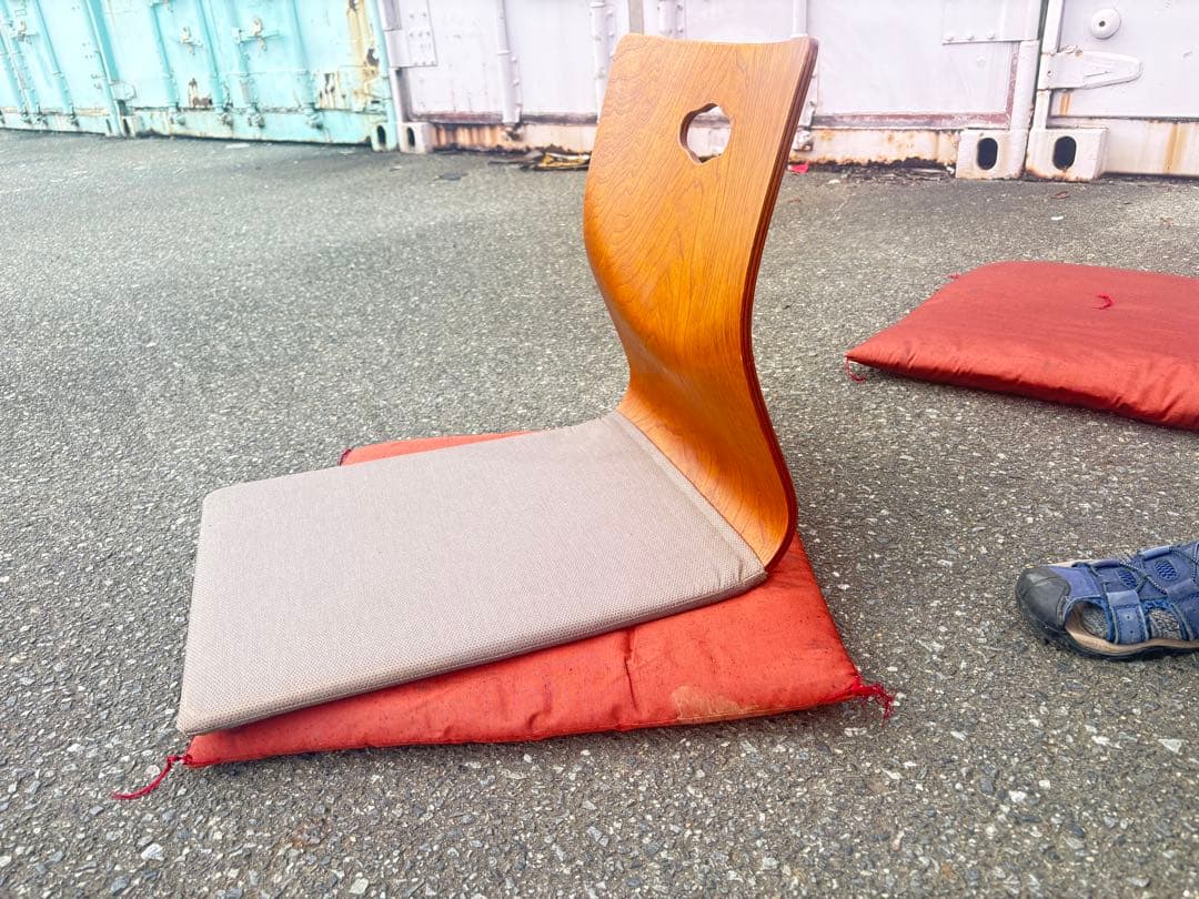 hikari 木製背もたれ付き座椅子12脚セット