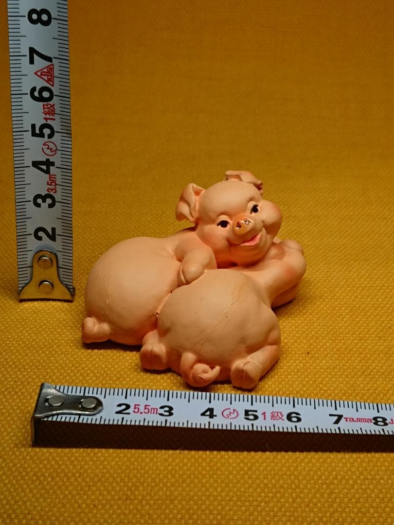 ブタ　豚　子豚　陶器　オブジェ　置物　インテリア　工芸品　美術品　A1710