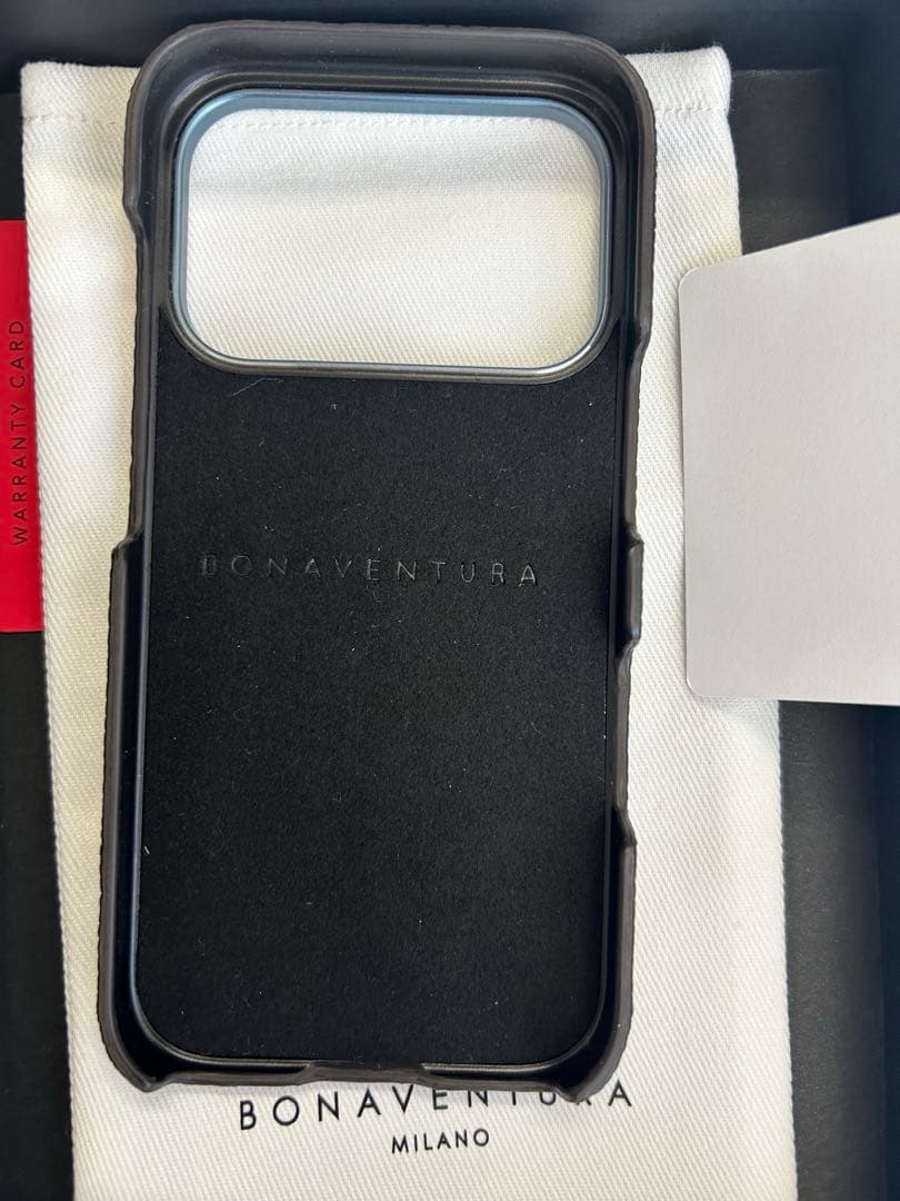 Bonaventura レザー iPhone17proケースグレー