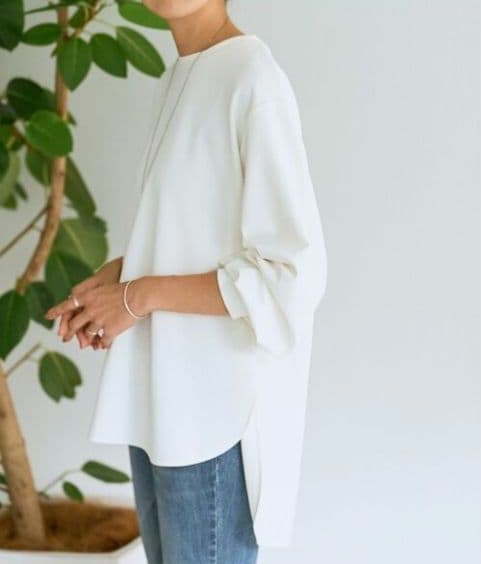 極美品✨️BEARDSLEY Tブラウス FREEサイズ　ホワイト М