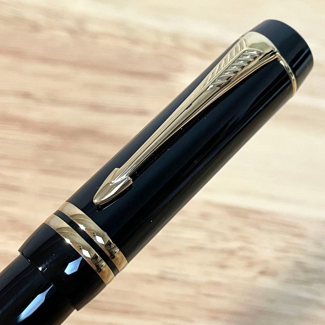 パーカー PARKER 万年筆 デュオフォールド センテニアル ブラック 美品