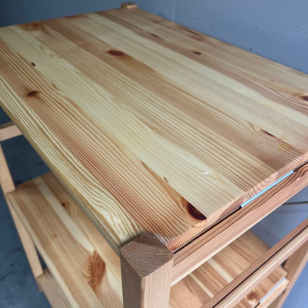 美品★無印 パイン材ユニットシェルフ・５８ｃｍ幅・小