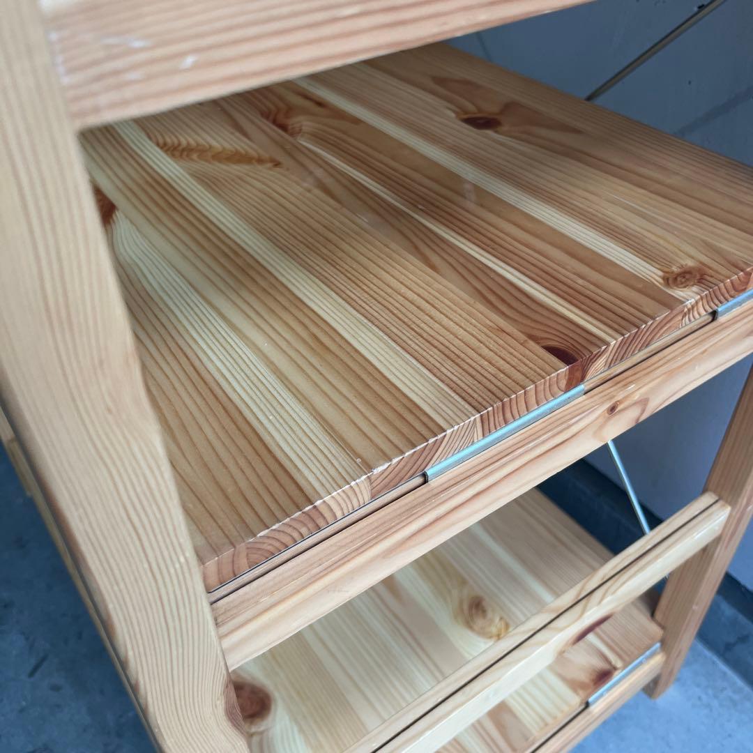 美品★無印 パイン材ユニットシェルフ・５８ｃｍ幅・小