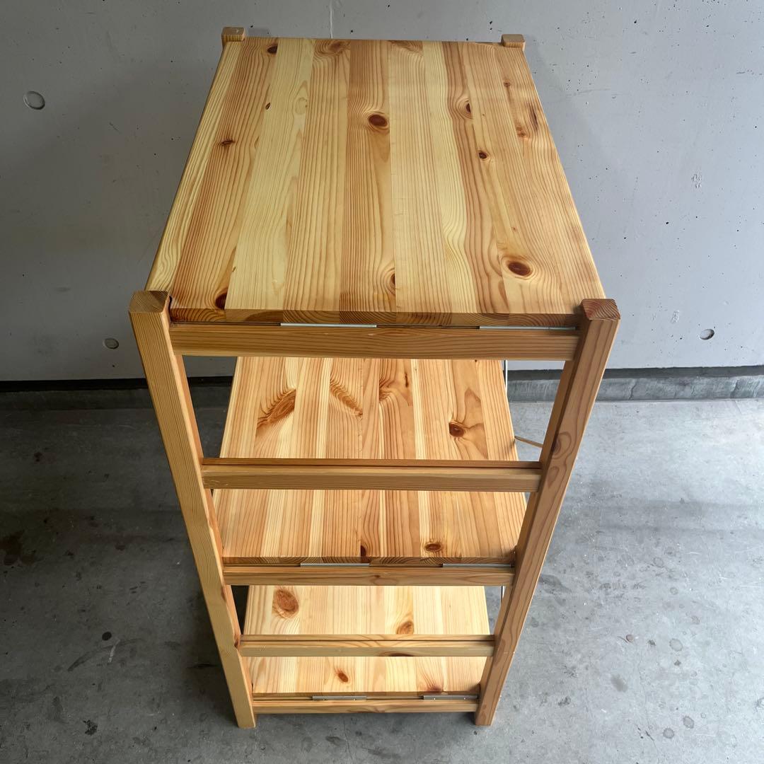 美品★無印 パイン材ユニットシェルフ・５８ｃｍ幅・小