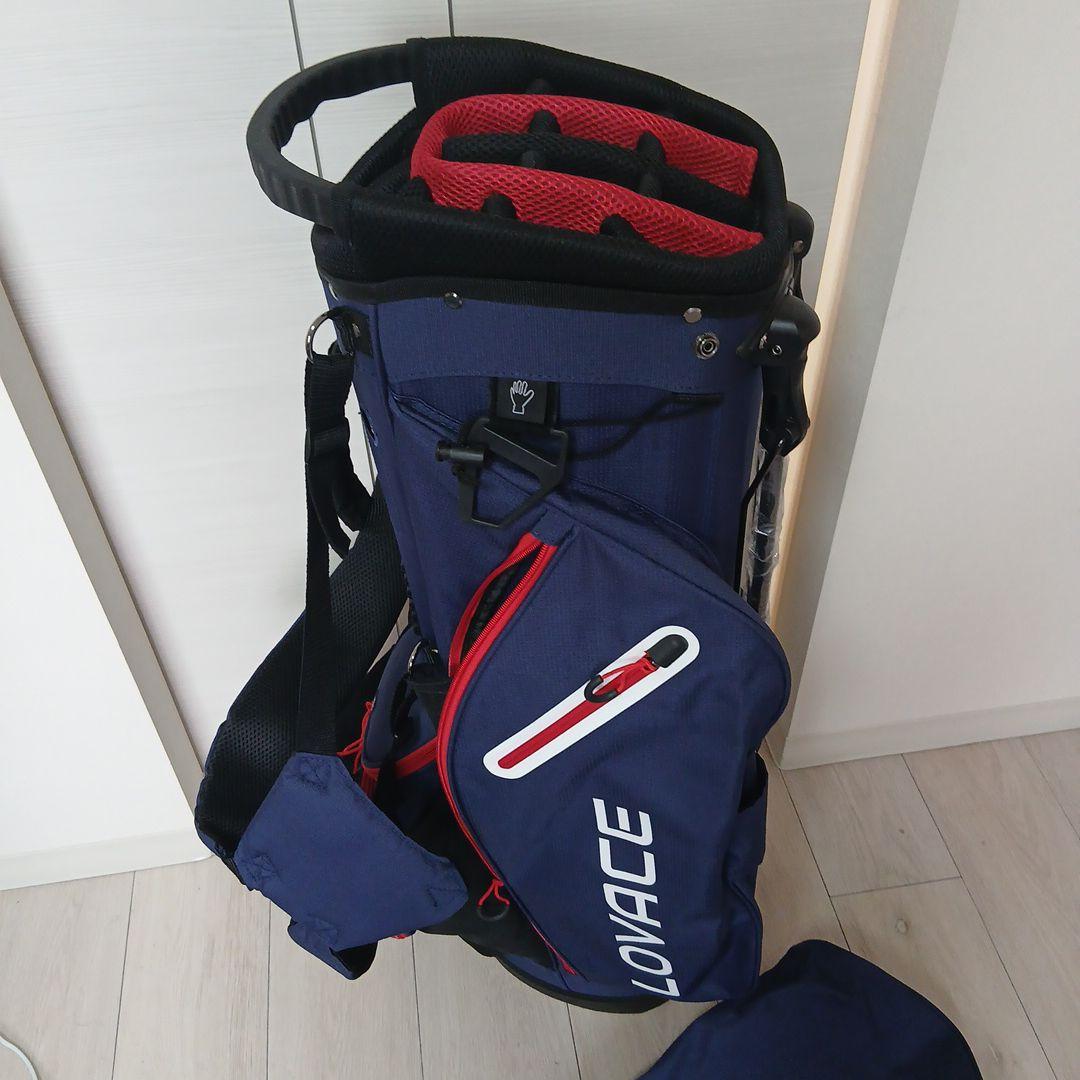 週末バーゲン LOVACEキャディバック　新品（軽量、14分割）