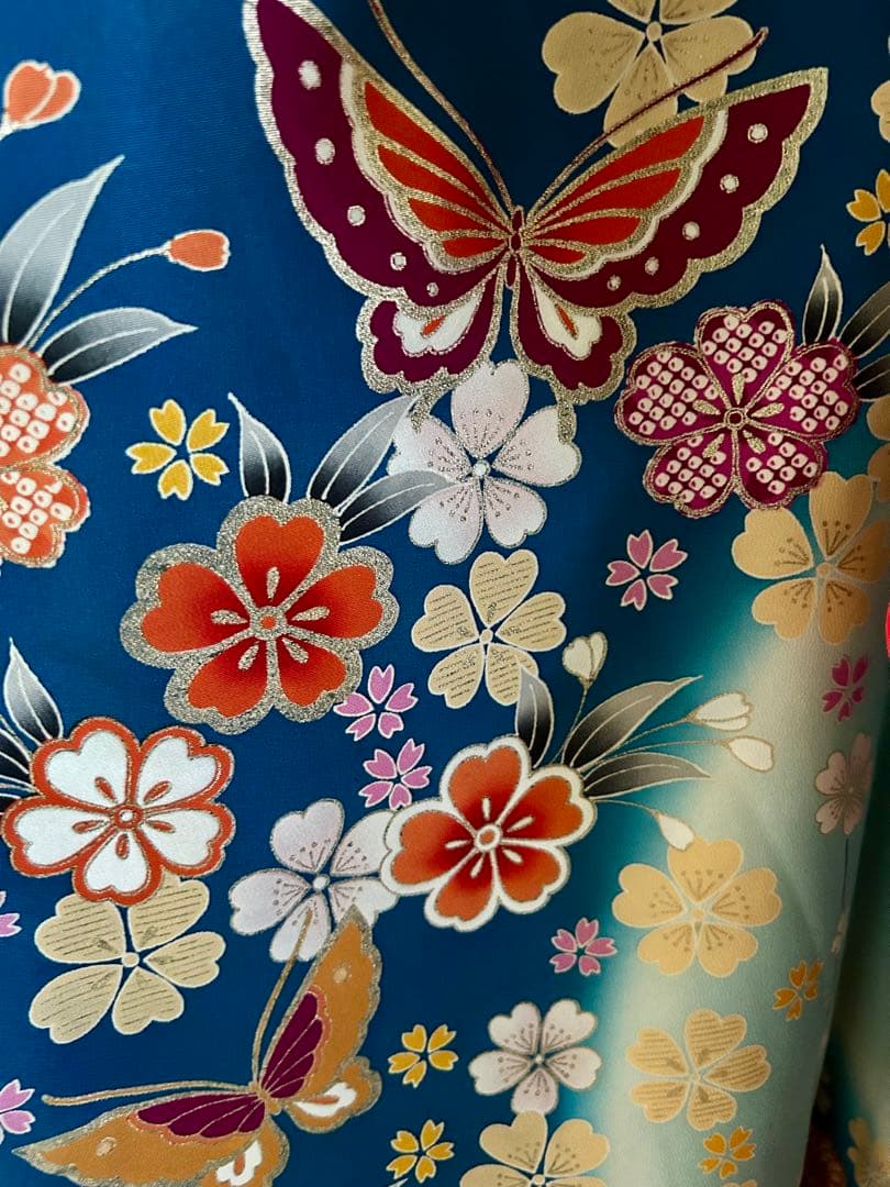 7歳　七五三　正絹着物　古典柄　帯　帯揚げ　帯締め しごき　セット