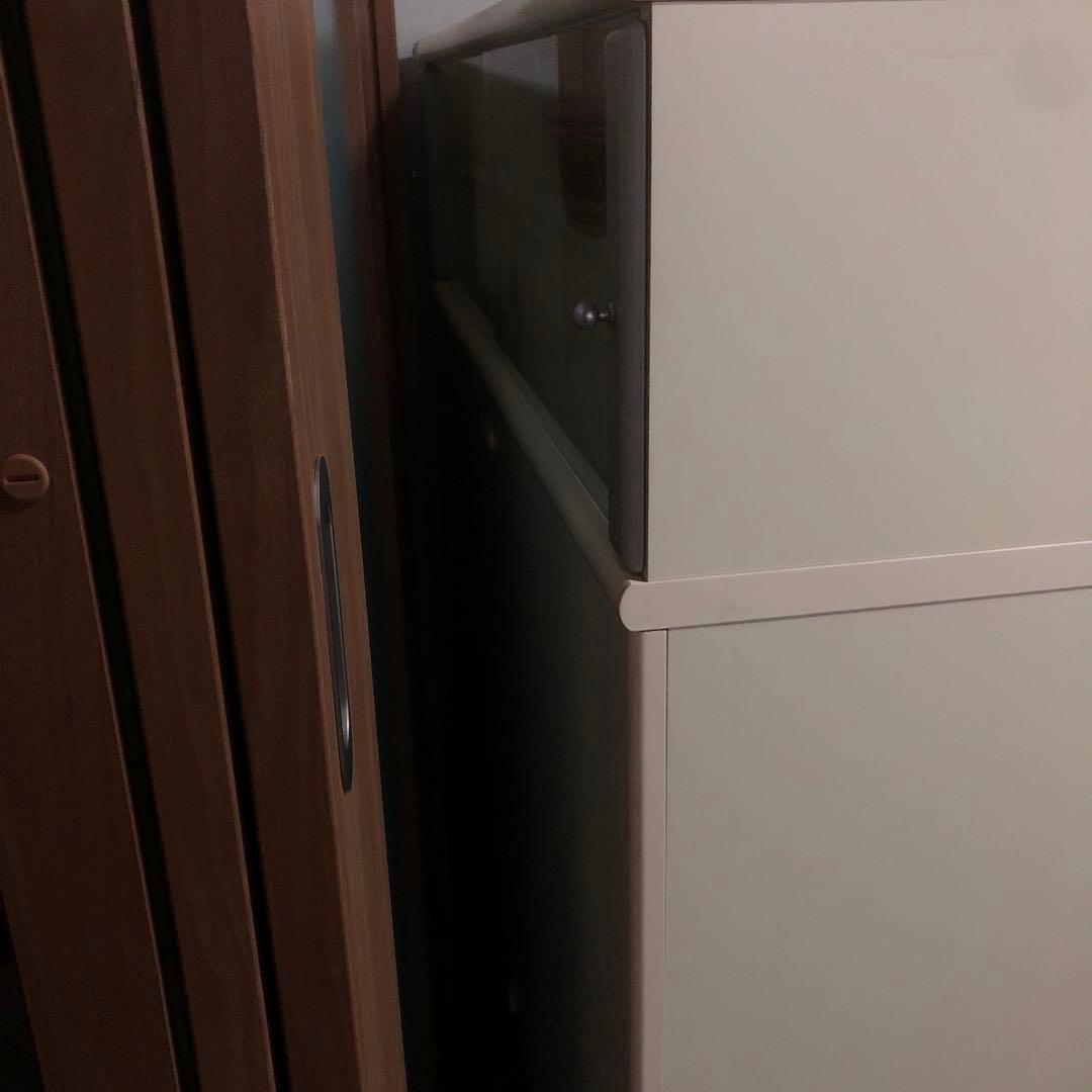 両面ハッチ　　両面食器棚　　スリム食器棚　キッチンカウンター　カウンター