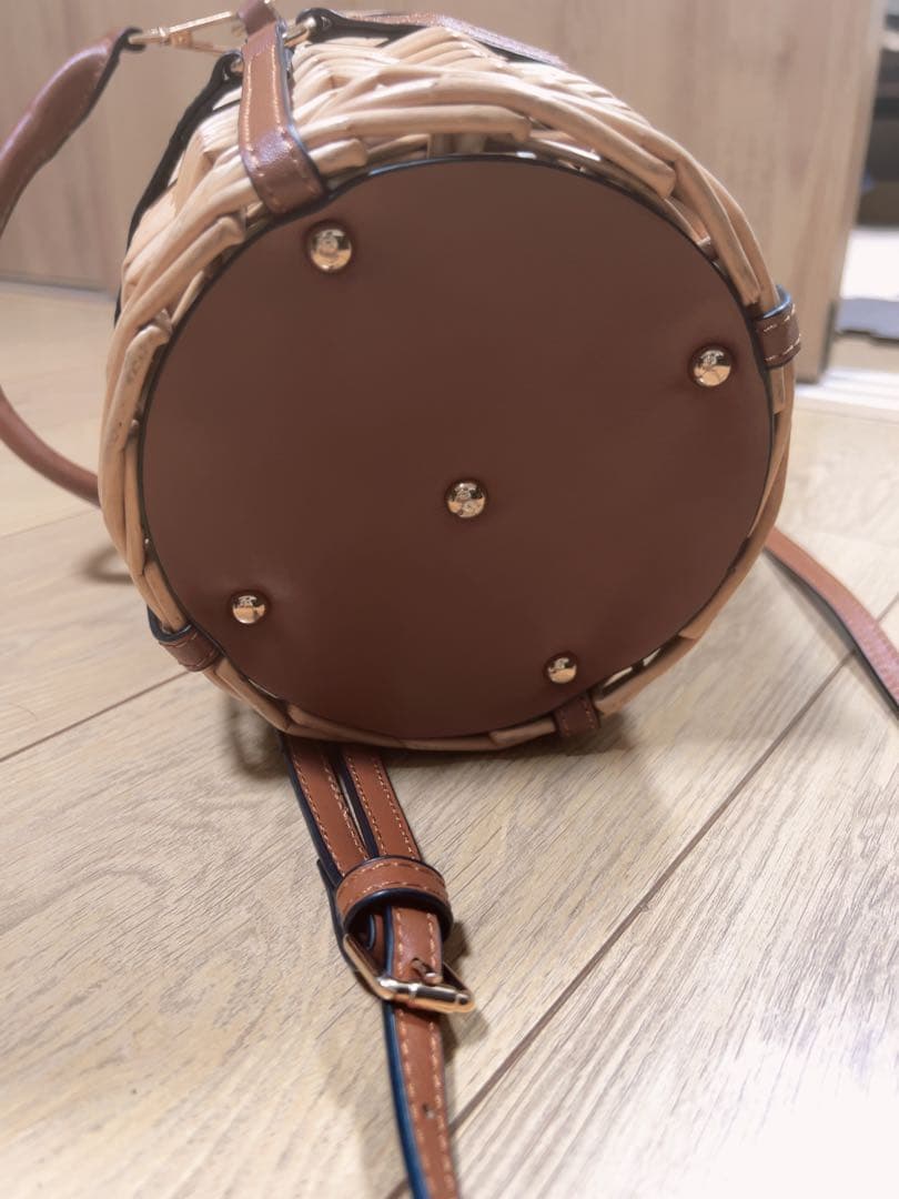 HIAND ラタンカゴバッグ　美品