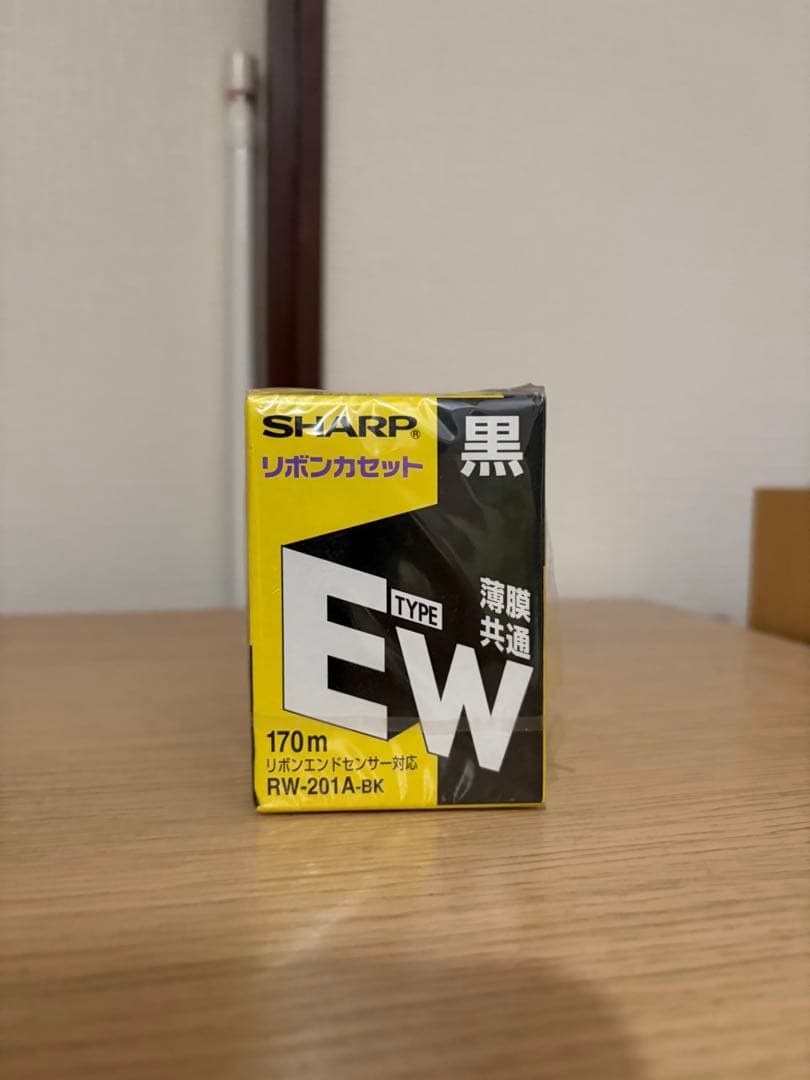 SHARP EWタイプリボンカセット 黒 170m RW-201A-BK 5個