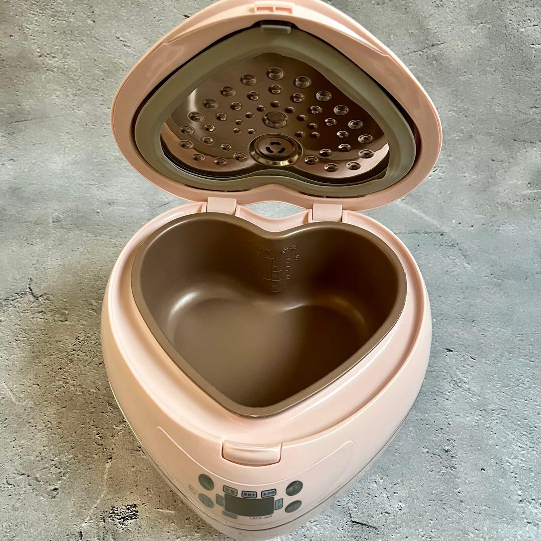 ハート型ピンク炊飯器　3.5合