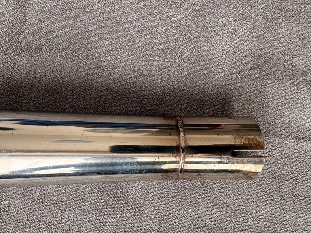 シムズクラフト トラディショナルメガホンマフラー SR400