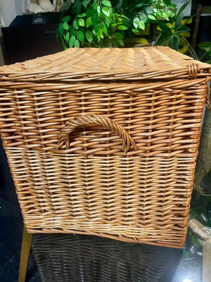 英国 フォートナム＆メイソン カゴ バスケット ラージサイズ　ハンパー