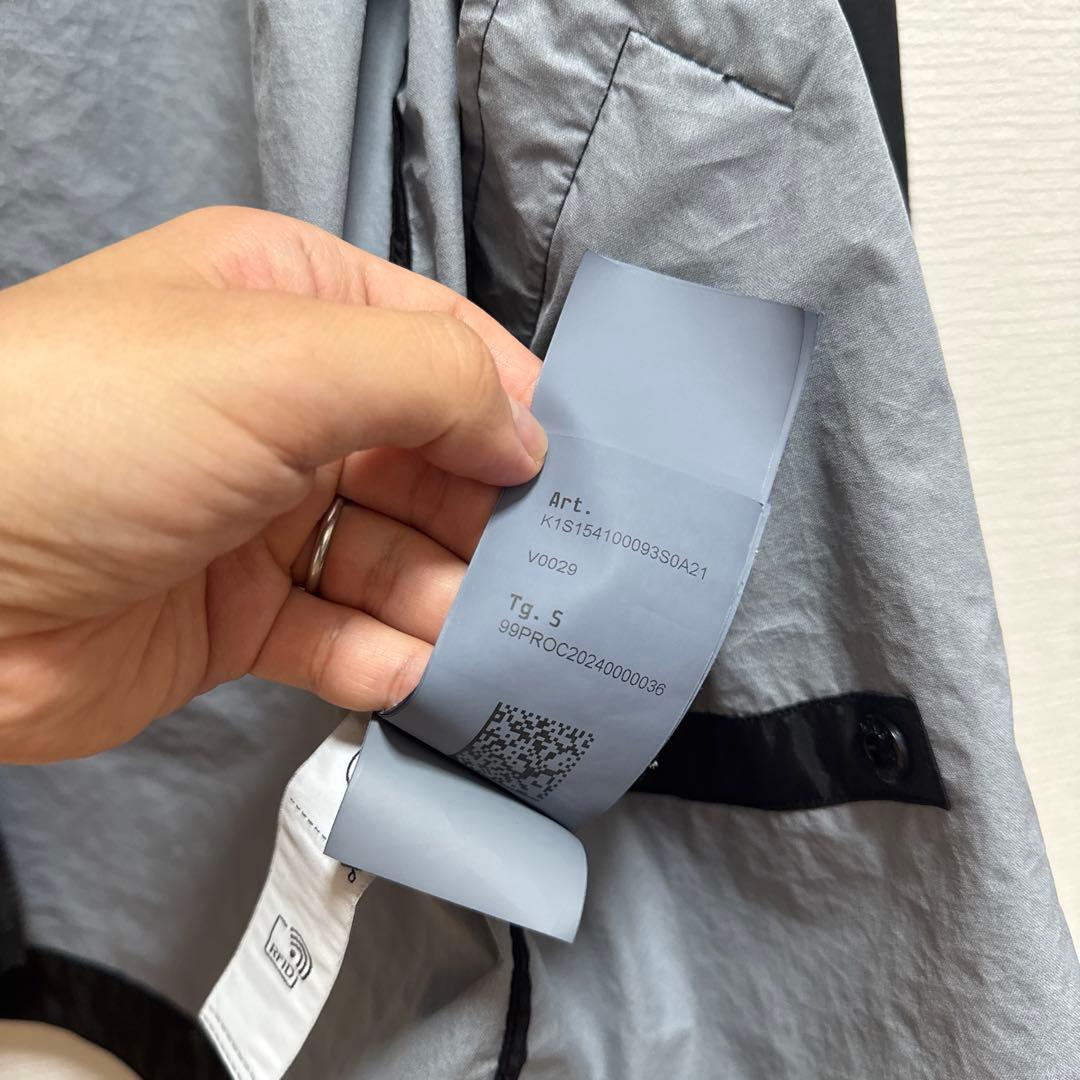 STONE  ブラックナイロンジャケット